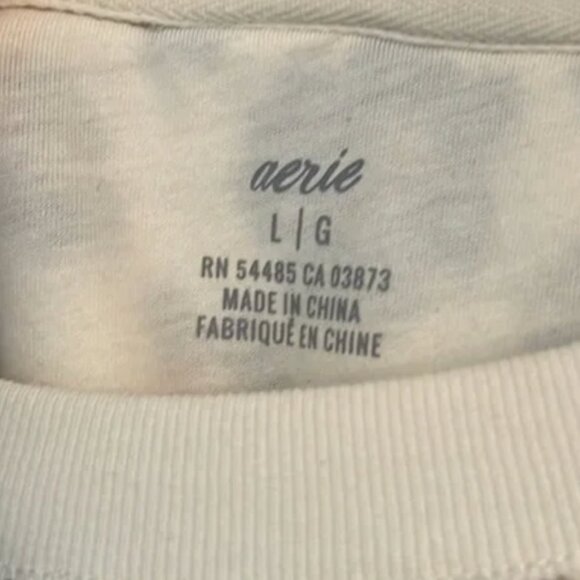 Aerie Leopard Print Fleece Sweater Size Large Cozy Oversized Pullover SOME FLAWS - Picture 3 of 12